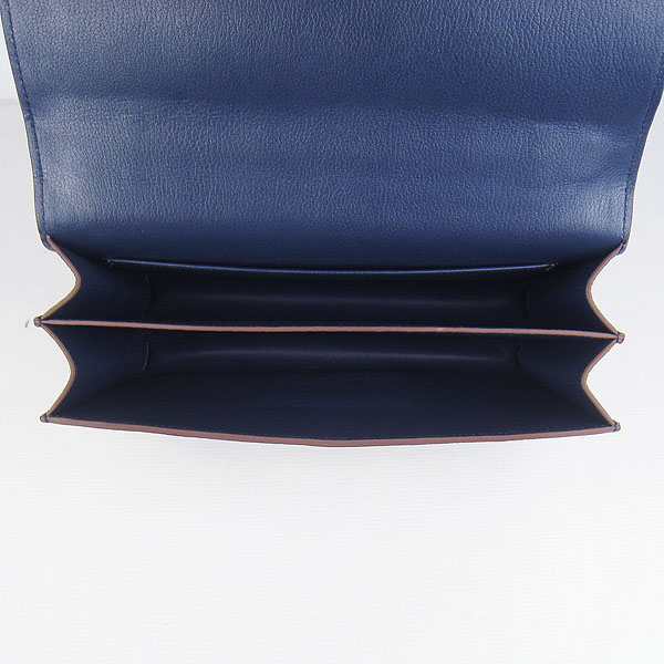 7A Hermes Constance Togo Leather Single Bag Dark Blue Gold Hardware H020 - Click Image to Close